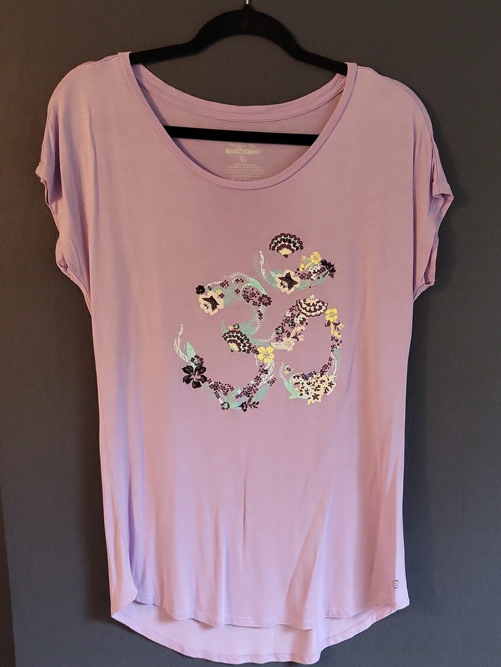 Purple Ohm Yoga Tee